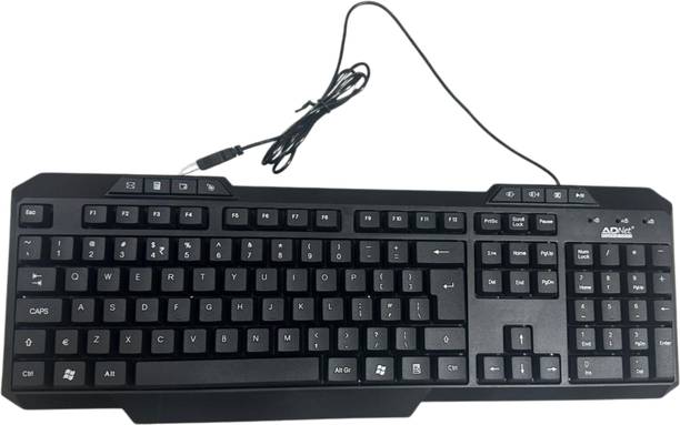 ADNet KB-151 Wired USB Standard Multi-device Keyboard Compatible with Laptop