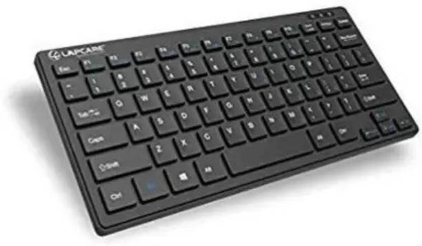 LAPCARE D-Lite + Wired USB Desktop Keyboard Wired USB Laptop-size Multi-device Keyboard Compatible with Desktop, Laptop, Mac stand support,multimedia_keys