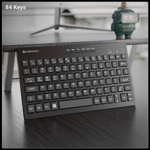 ZEBRONICS ZEB-A1 Wireless Standard Multi-device Keyboard Compatible with Desktop