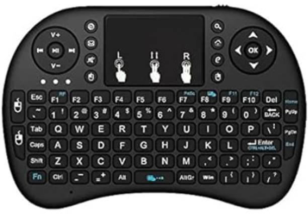 FRONY BGF_876A_hard Keyboard with Backlight Touchpad Mouse, Mini Wireless Keyboard Wireless Thumb-size Multi-device Keyboard
