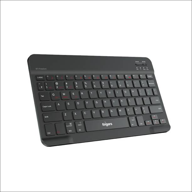 FINGERS BT-Freedom Bluetooth Laptop-size Multi-device Keyboard Compatible with Desktop, Laptop, Mac