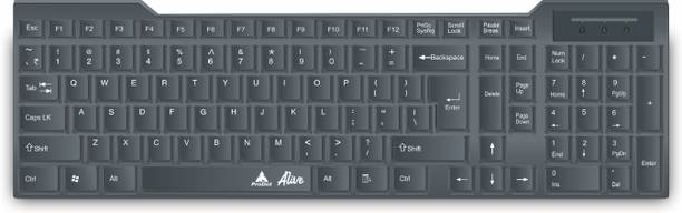 PRODOT QWERTY Keyboard with Low Profile Keys for Windows, Mac, PC, Laptop (KB-Alive) Wired USB Standard Multi-device Keyboard Compatible with Desktop, Laptop, Mac stand support,KB-Alive