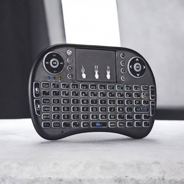 DAKSHWAY Mini Wireless Keyboard Touchpad Mouse Combo BK2708 Bluetooth Handheld Multi-device Keyboard Compatible with Laptop