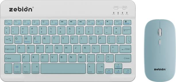 zebion G2800 Mini Keyboard & Mouse Combo (Type-C Rechargeable with 150Hr Worktime, Bluetooth Standard Multi-device Keyboard