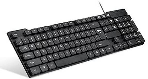 Enter EC-104 Wired USB Standard Multi-device Keyboard Compatible with Desktop, iPad, Laptop, Mac, Tablet