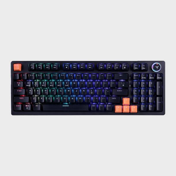 Verity Unifire 96 Bluetooth Handheld Multi-device Keyboard Compatible with Desktop, Laptop, Mac , with gaming mode ,stand support,multimedia_keys,Verity Unifire 96