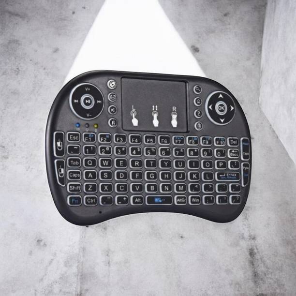DAKSHWAY Mini Wireless Keyboard Touchpad Mouse Combo BK2568 Bluetooth Handheld Multi-device Keyboard Compatible with Laptop