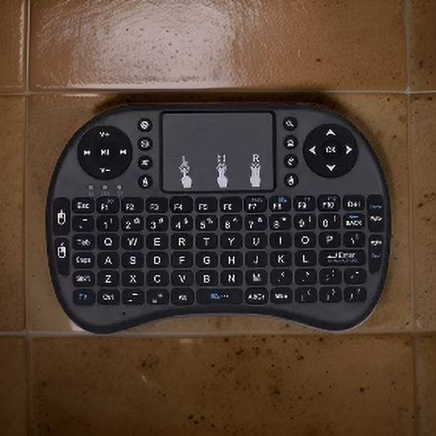 GUGGU C64_Hard key Mini Home Theater Keyboard: Touchpad Included Smart Connector Handheld Multi-device Keyboard Compatible with Desktop, Laptop, Mac