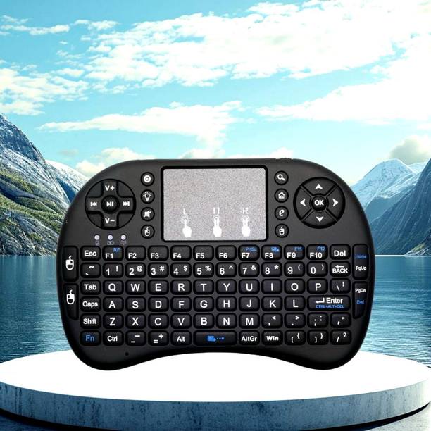 FRONY Bluetooth Wireless Keyboard with Slim & Portable Easy-Switch, TV & Laptop F150 Wireless Thumb-size Multi-device Keyboard