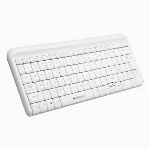 LAPCARE D-Lite / 87 Keys Wired USB Desktop Keyboard (White) Wired USB Laptop-size Multi-device Keyboard Compatible with Desktop, Laptop, Mac