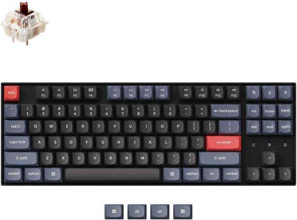 Keychron K8 Pro Programmable QMK/VIA Custom Wireless Mechanical Keyboard White Backlight Wired USB, Wireless, Bluetooth Tenkeyless Multi-device Keyboard