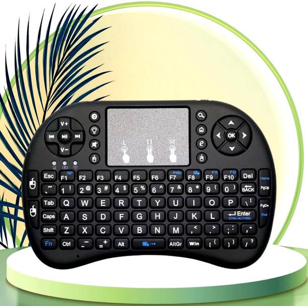 FRONY Bluetooth Wireless Keyboard with Slim & Portable Easy-Switch, TV & Laptop F198 Wireless Thumb-size Multi-device Keyboard Compatible with Desktop, Laptop, Mac