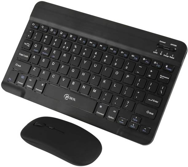 WEROX Bluetooth Keyboard and Mouse Combo, Universal Ultra-Slim Wireless Keyboard Mouse Wireless, Bluetooth Handheld Laptop Keyboard Compatible with Desktop, iPad, Laptop, Tablet