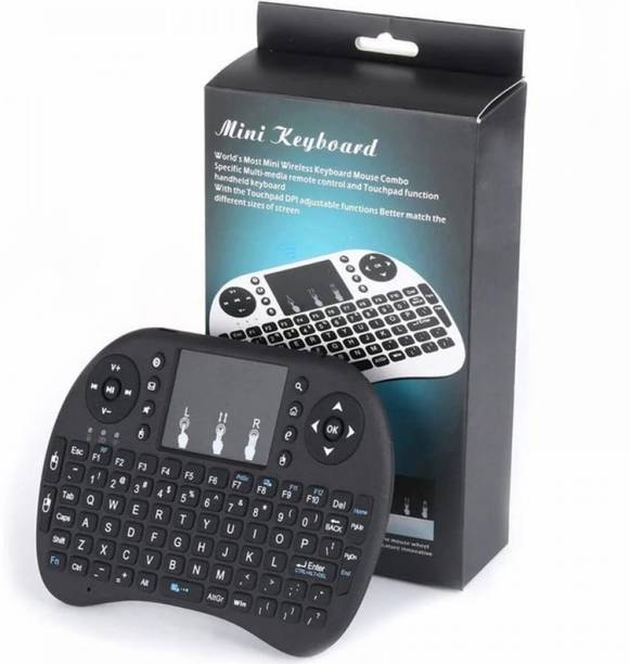 opriQ Wireless Mini Keyboard with Touchpad – Handheld Remote Control Wireless Standard Multi-device Keyboard Compatible with Desktop, iPad, Laptop, Mac, Tablet