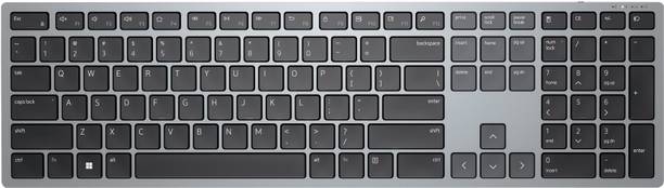 DELL KB700 Bluetooth Standard Multi-device Keyboard Compatible with Desktop, Laptop, Mac Silent with Scissor Keys, Programmable buttons and Numeric Pad