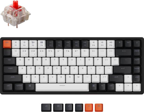 Keychron K2 Wireless Aluminum Hot-swappable Mechanical Keyboard Bluetooth, Wired USB, Wireless Laptop-size Multi-device Keyboard Compatible with Desktop, Laptop, Mac