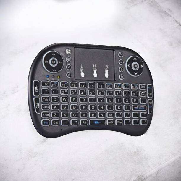 DAKSHWAY Mini Wireless Keyboard Touchpad Mouse Combo BK2594 Bluetooth Handheld Multi-device Keyboard Compatible with Laptop