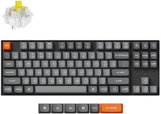 Keychron K8 Max QMK Wireless Mechanical Keyboard / Fully Assembled / RGB Backlight Bluetooth Standard Multi-device Keyboard Compatible with Desktop, Laptop, Mac
