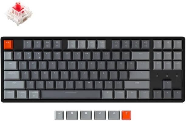 Keychron K8 Wireless Mechanical Keyboard | Multi-device Keyboard Bluetooth, Wired USB, Wireless Tenkeyless Multi-device Keyboard Compatible with Desktop, Laptop, Mac Easy to Use,Plug and Play,Quick, Comfy Durable body