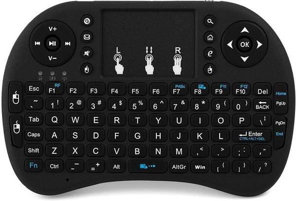 ROCKTECH Wireless Mini Keyboard with Touchpad and LED Backlight Wireless Standard Multi-device Keyboard Compatible with Desktop, Laptop, Mac Easy to Use,Plug and Play,Quick, Comfy Durable body