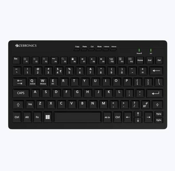 ZEBRONICS KEYPAD A1 Bluetooth Tenkeyless Laptop Keyboard Compatible with Desktop, iPad, Laptop, Mac, Tablet