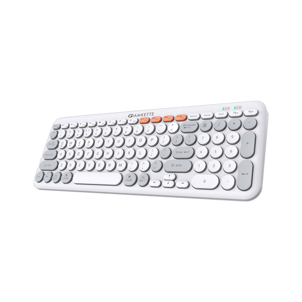 AMKETTE Optimus XL 4 in 1 Bluetooth, Wireless Standard Laptop Keyboard Compatible with Desktop, Laptop, Mac, Tablet with Multi-Device Bluetooth