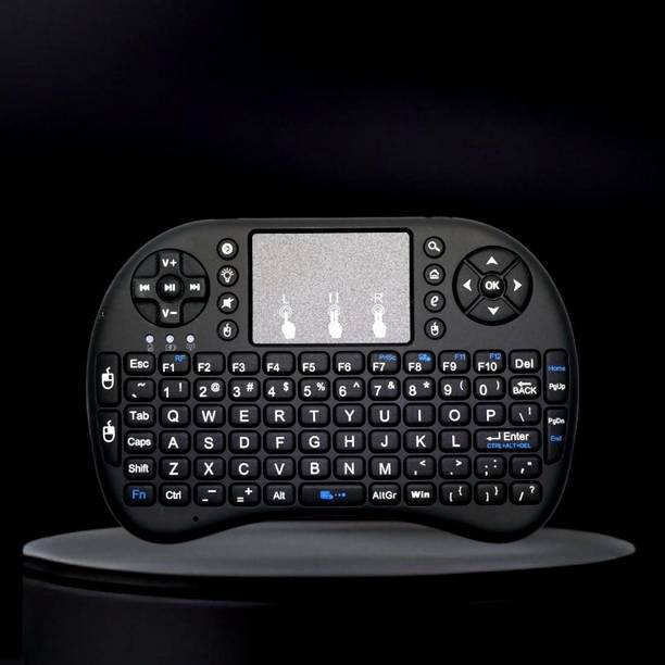FRONY Bluetooth Wireless Keyboard with Slim & Portable Easy-Switch, TV & Laptop F98 Wireless Thumb-size Multi-device Keyboard Compatible with Desktop, Laptop, Mac