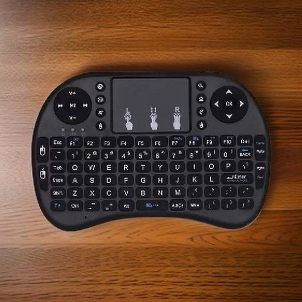 GUGGU Z57_Hard key Mini Home Theater Keyboard: Touchpad Included Smart Connector Handheld Multi-device Keyboard Compatible with Desktop, Laptop, Mac
