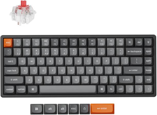 Keychron K2 Max QMK Wireless Mechanical Keyboard, Fully Assembled, RGB Backlight Aluminum Bluetooth Standard Multi-device Keyboard Compatible with Desktop, Laptop, Mac
