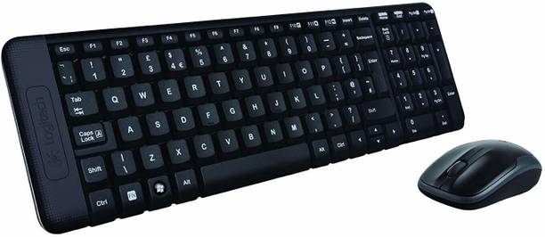 Logitech MK220 Wireless Standard Laptop Keyboard Compatible with Desktop, Laptop