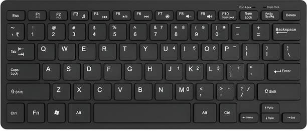 LAPCARE D-Lite Mini Wireless keyboard Wireless Laptop-size Multi-device Keyboard Compatible with Desktop, Laptop, Mac stand support,multimedia_keys,D-Lite Mini Wireless Keyboard