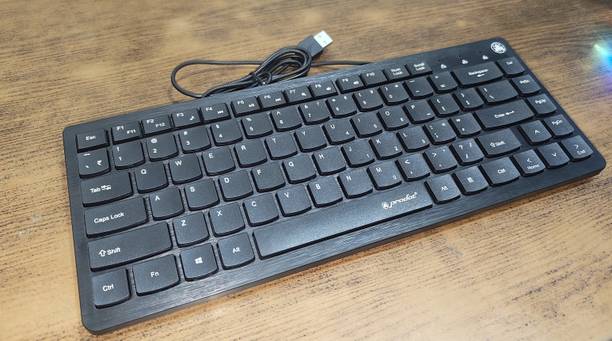 PRODOT 217 Mini Wired USB Laptop-size Multi-device Keyboard Compatible with Desktop, Laptop, Mac