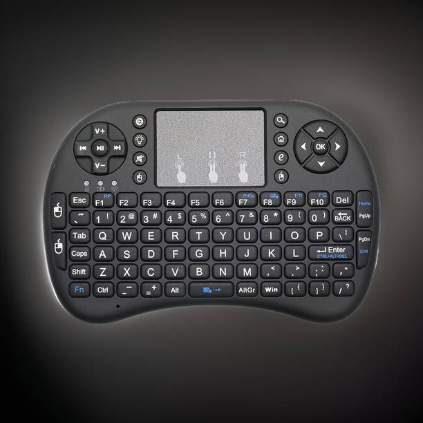 FRONY 9f_Hard key Mini Home Theater Keyboard: Touchpad Included Smart Connector Handheld Multi-device Keyboard Compatible with Desktop, Laptop, Mac