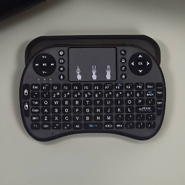 FRONY W26_Hard key Mini Home Theater Keyboard: Touchpad Included Smart Connector Handheld Multi-device Keyboard Compatible with Desktop, Laptop, Mac