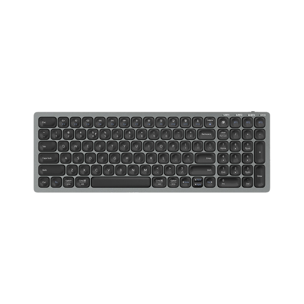 ZEBRONICS Zeb K5001MW Bluetooth 5.0 keyboard for Mac, Windows, Android, Upto 3 connections Bluetooth Standard Laptop Keyboard Compatible with Desktop, Laptop, Mac multimedia_keys