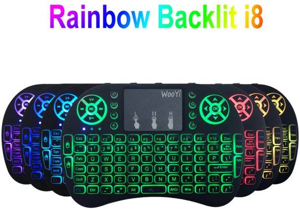 Clairbell WWH_426H Soft Rubber Keyboard for all smart phone and laptop bluetooth keyboard Bluetooth Handheld Multi-device Keyboard Compatible with Desktop, Laptop, Mac Rainbow