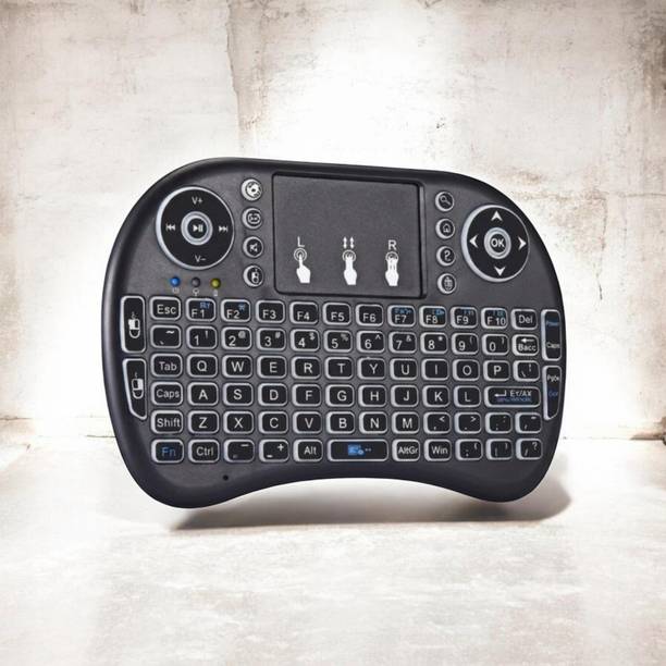 DAKSHWAY Mini Wireless Keyboard Touchpad Mouse Combo BK2627 Bluetooth Handheld Multi-device Keyboard Compatible with Laptop