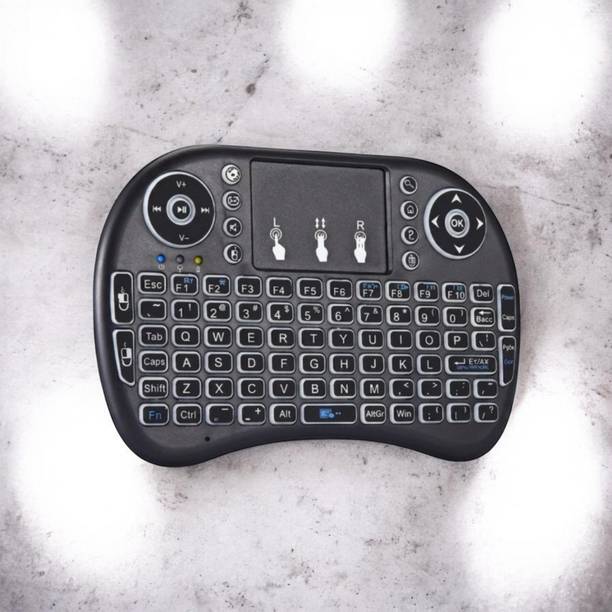 DAKSHWAY Mini Wireless Keyboard Touchpad Mouse Combo BK2620 Bluetooth Handheld Multi-device Keyboard Compatible with Laptop