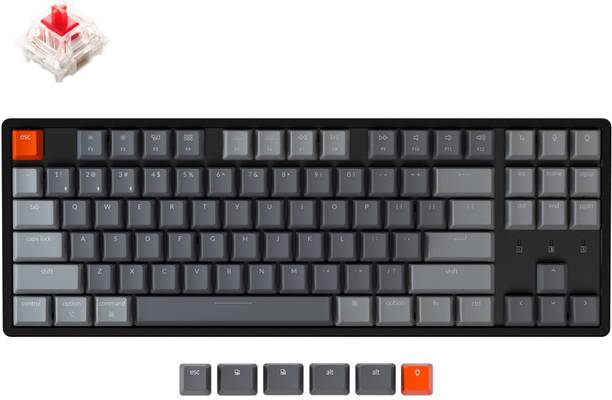 Keychron K8 Wireless Mechanical Keyboard Wired USB, Wireless, Bluetooth Tenkeyless Multi-device Keyboard
