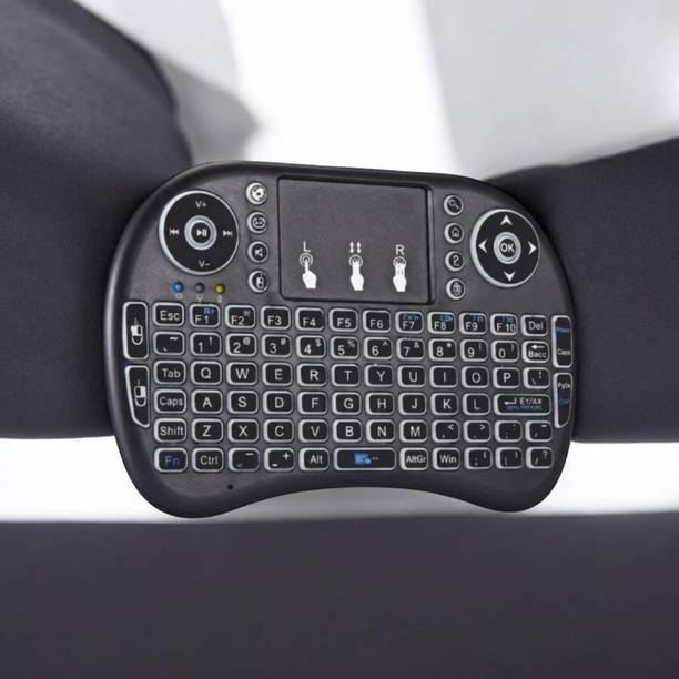 DAKSHWAY Mini Wireless Keyboard Touchpad Mouse Combo BK2593 Bluetooth Handheld Multi-device Keyboard Compatible with Laptop
