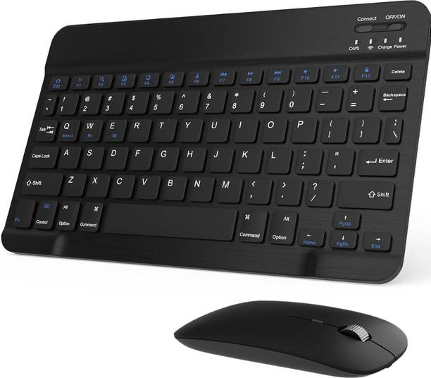 CIHROX Bluetooth Keyboard and Mouse Combo, Ultra Slim Portable Bluetooth, Wireless Handheld Laptop Keyboard Compatible with Desktop, Laptop, iPad, Tablet