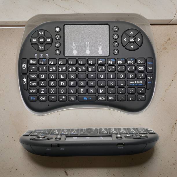 YAROH E89_Hard key Mini Home Theater Keyboard: Touchpad Included Smart Connector Handheld Multi-device Keyboard Compatible with Desktop, Laptop, Mac