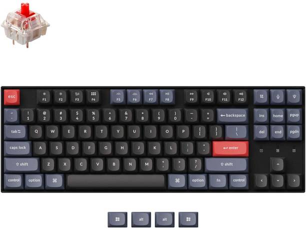 Keychron K8 Pro Programmable QMK/VIA Custom Wireless Mechanical Keyboard White Backlight Wired USB, Wireless, Bluetooth Tenkeyless Multi-device Keyboard