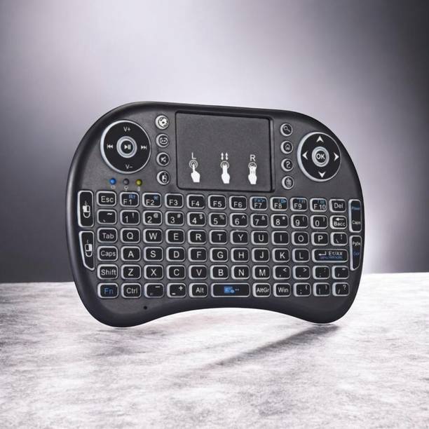 DAKSHWAY Mini Wireless Keyboard Touchpad Mouse Combo BK2630 Bluetooth Handheld Multi-device Keyboard Compatible with Laptop