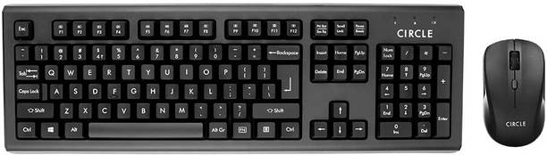 CIRCLE CT ENDURER A10 Combo Keyboard-Black and Silent Pro Mouse Wireless Standard Multi-device Keyboard