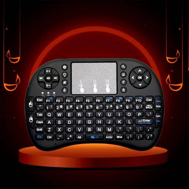 FRONY Bluetooth Wireless Keyboard with Slim & Portable Easy-Switch, TV & Laptop F64 Wireless Thumb-size Multi-device Keyboard Compatible with Desktop, Laptop, Mac