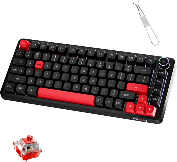 daWg Highkey 718 Wired USB Standard Gaming Keyboard Compatible with Desktop, Laptop Black
