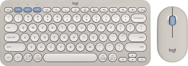 Logitech Pebble 2 Combo Bluetooth Standard Multi-device Keyboard Compatible with Desktop, Laptop, Mac multimedia_keys