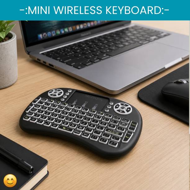 GUGGU Wireless Keyboard With Touchpad for Smart TV, Laptop, PC & Android DevicesIM139 Wireless Thumb-size Tablet Keyboard Compatible with Tablet