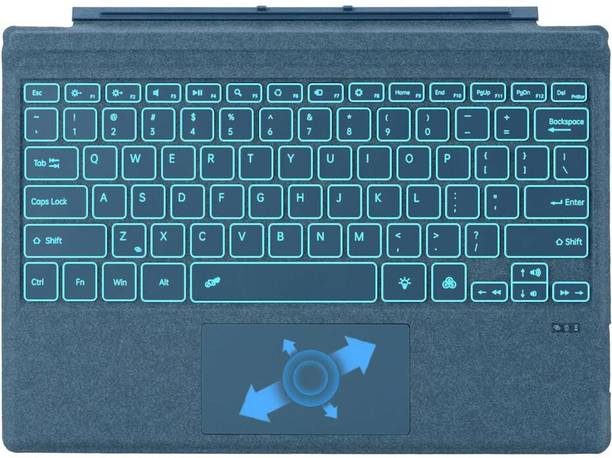 TECPHILE 1089D Keyboard for Surface Pro 7/ Pro 6/ Pro 5/ Pro 4/ Pro 3 Bluetooth Handheld Tablet Keyboard Compatible with Desktop, Laptop, Mac